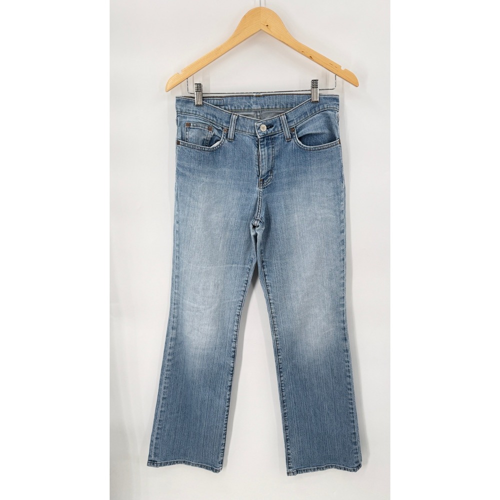 Polo Jeans Co Jeans Women 6x32 Light Blue Saturday Boot Cut Low Rise Stretch